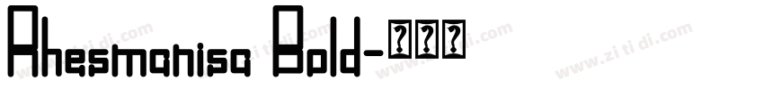 Rhesmanisa Bold字体转换